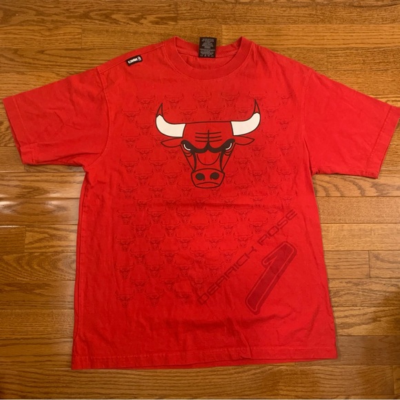 Vintage Chicago Bulls Derrick Rose #1 NBA T Shirt size Medium - Picture 1 of 7